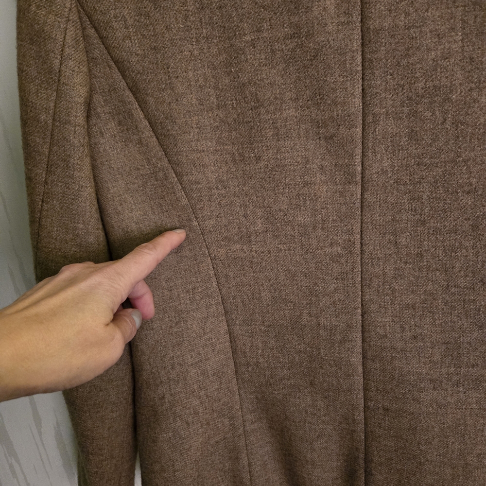 Vintage SEARS, The Fashion Pace Women's Brown Wool Blazer - Picture 8 of 8